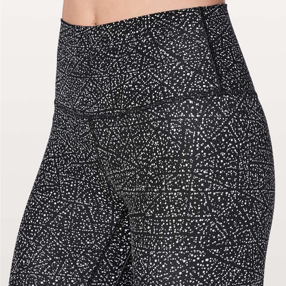 Lululemon Leggings Pant Full Length 27" size 4 black and white dotted - Picture 3 of 9